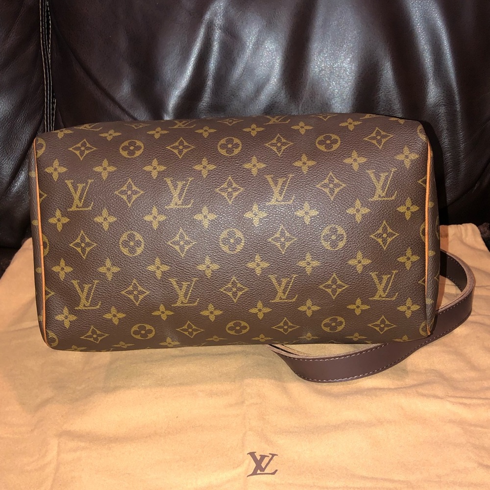 LOUIS VUITTON Monogram Speedy 30 Top Handle Boston Travel Day Bag 891FC - Picture 8 of 17